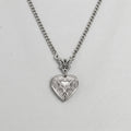 Gothic Bat Heart Locket Necklace