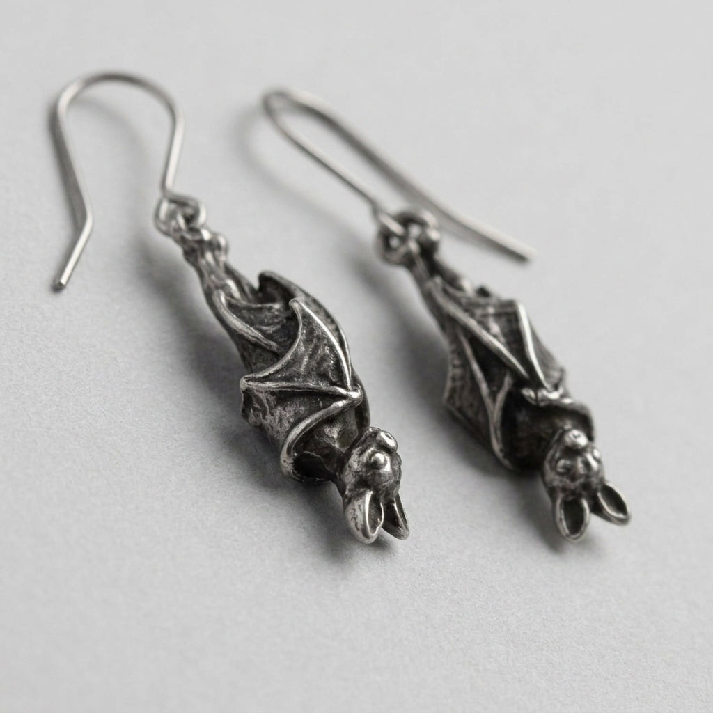 The Upside Down Bat Earrings