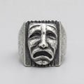 Tragedy Theatre Mask Statement Ring