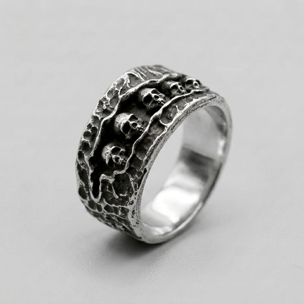 Skull Catacomb Band Ring