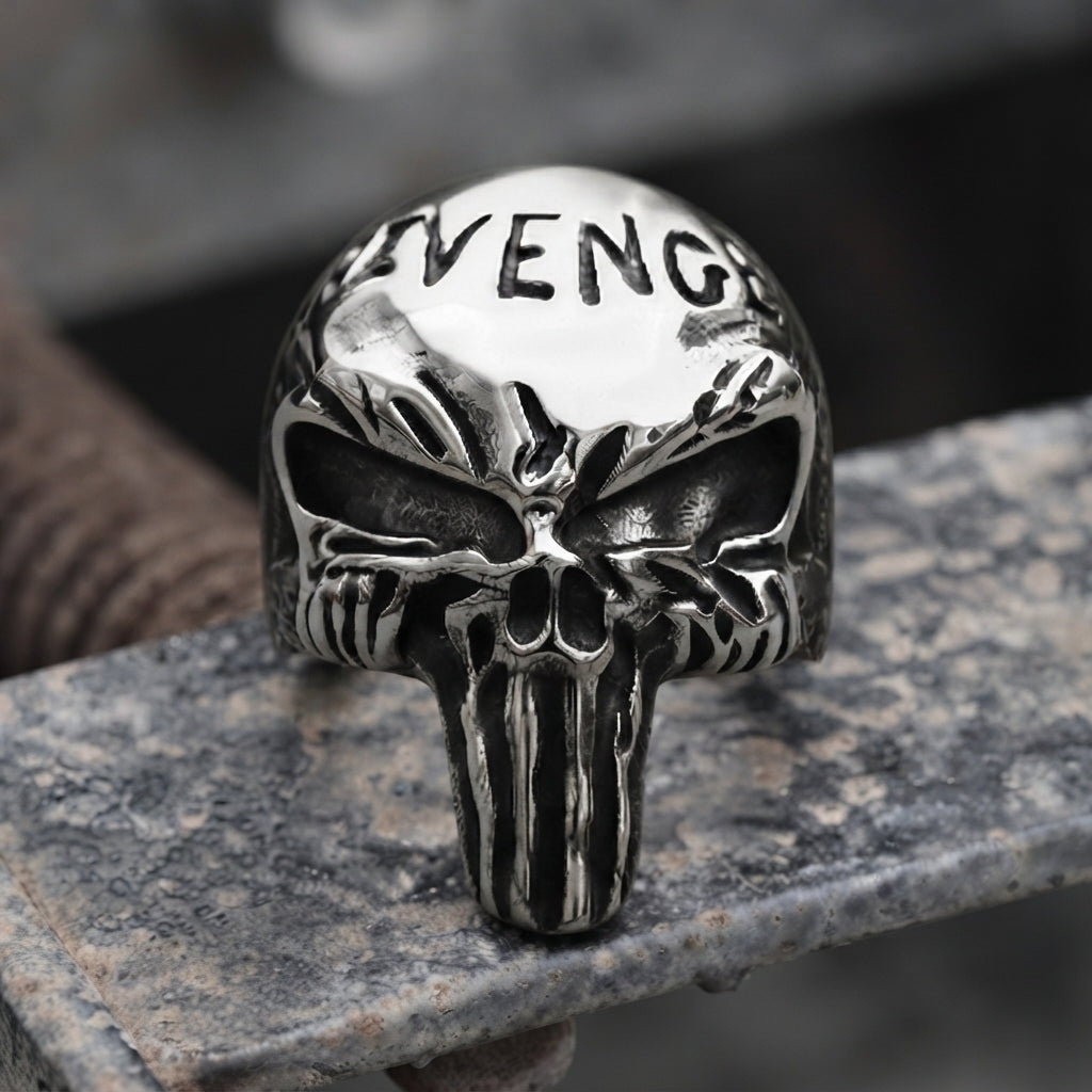 Skull Letter Ring