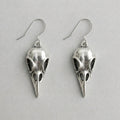 Raven Skull Dark Omen Earrings