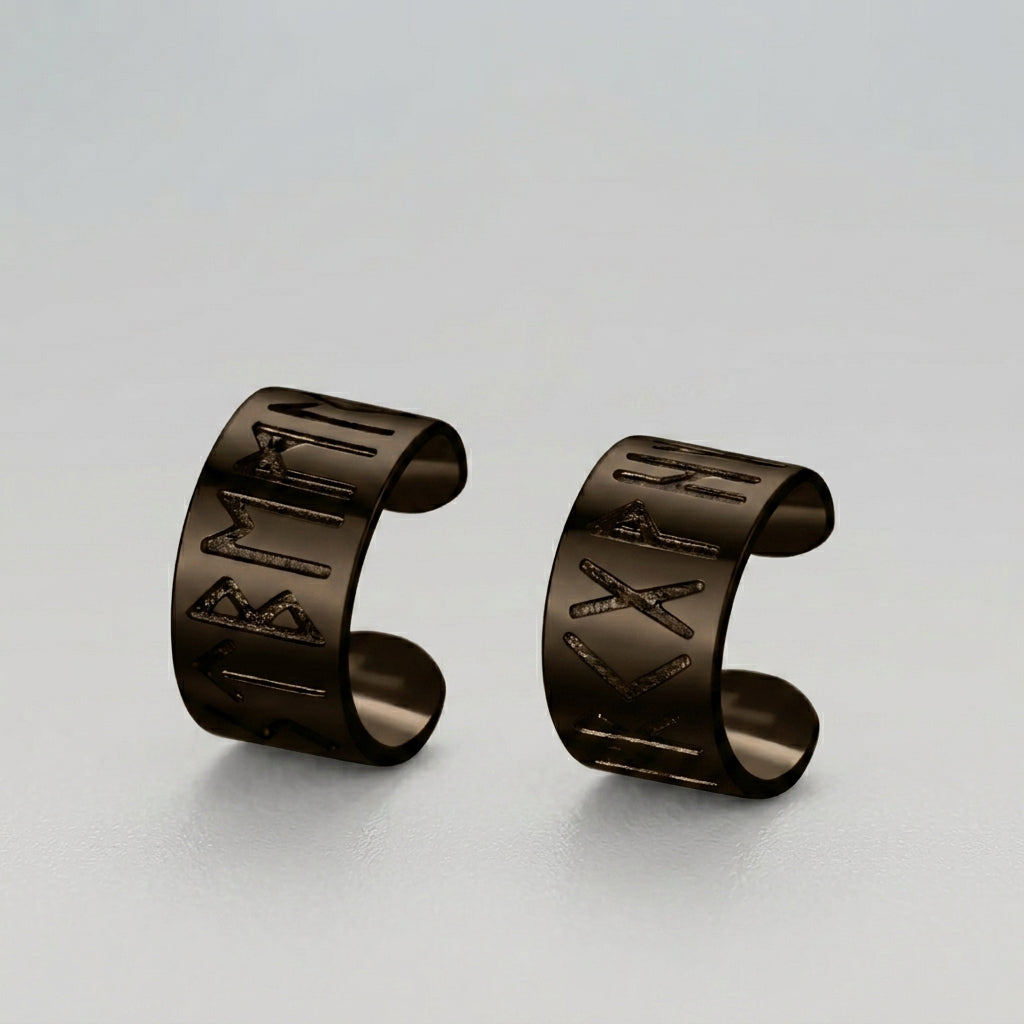 Elder Futhark Ear Cuffs Earrings