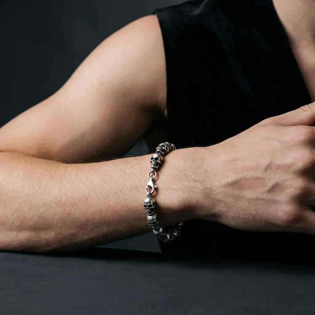 Reaper's Row Skull Bracelet