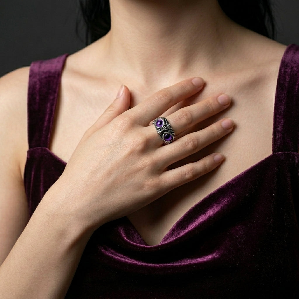 Mystic Owl Eye Ring