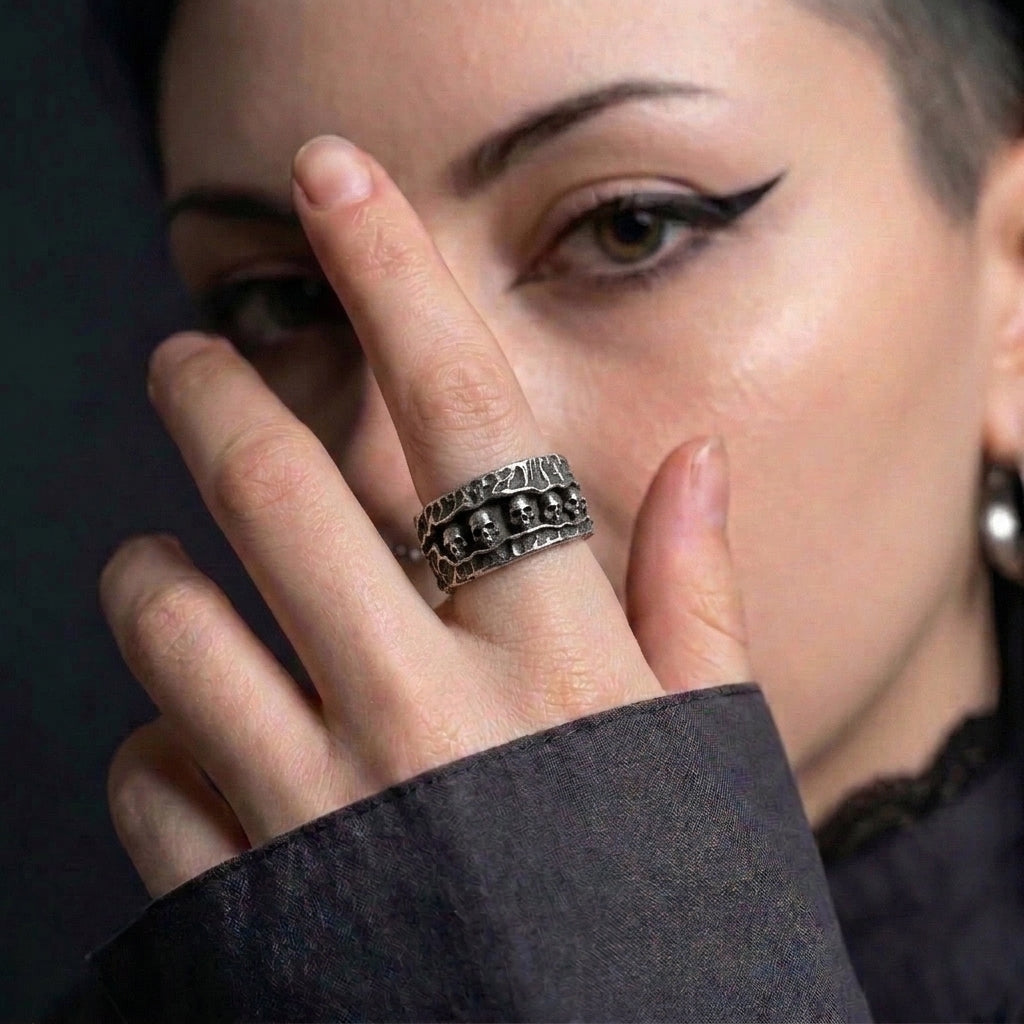 Skull Catacomb Band Ring