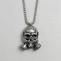 Toxic Reaper Skull Gas Mask Pendant Necklace
