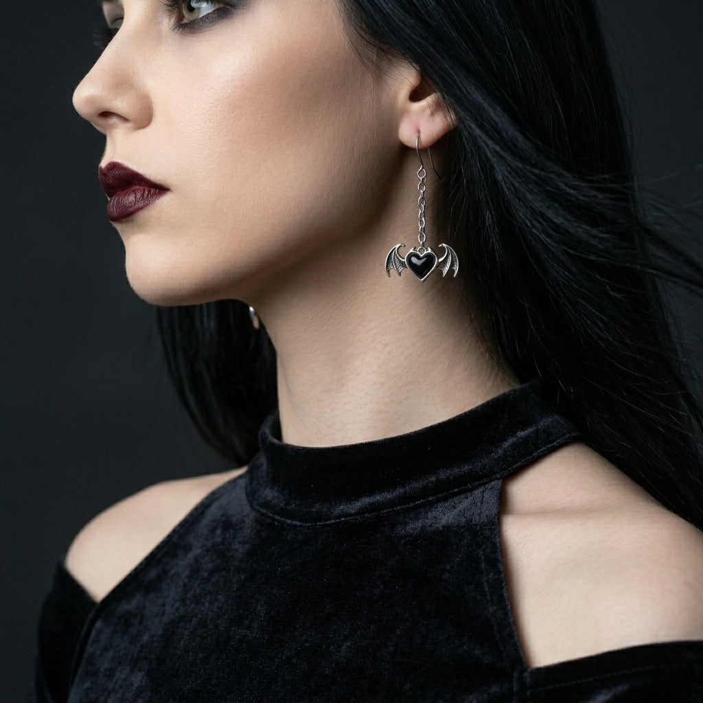 The Winged Heart Earrings
