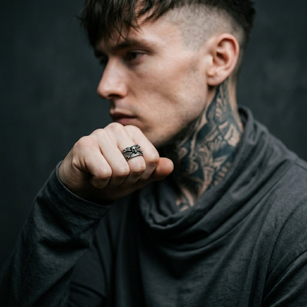 Memento Mori Band Ring