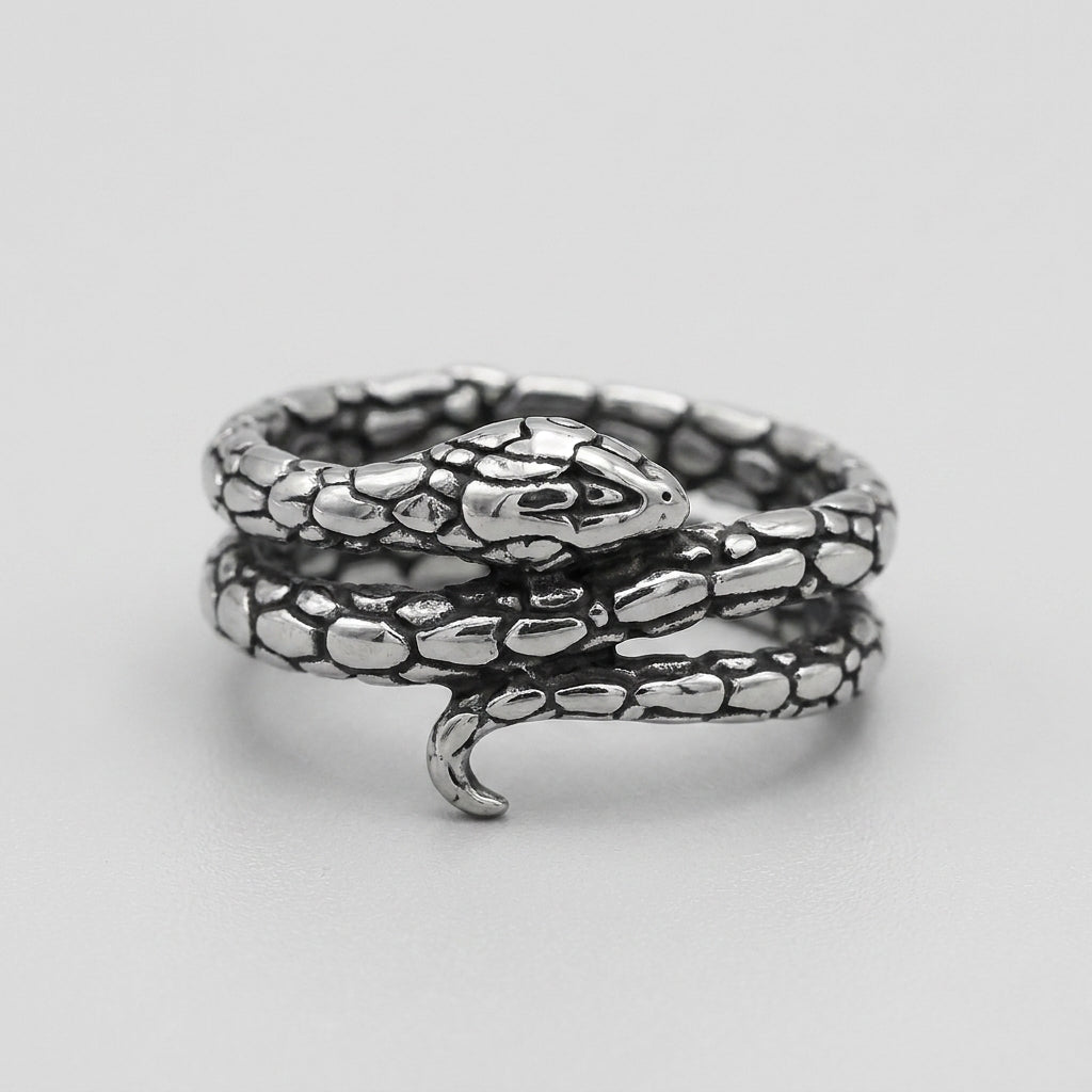 Coiled Serpent Wrap Ring