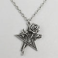 Dark Magic Rose Necklace