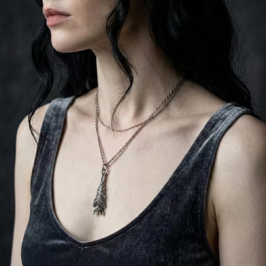 The Resting Bat Necklace
