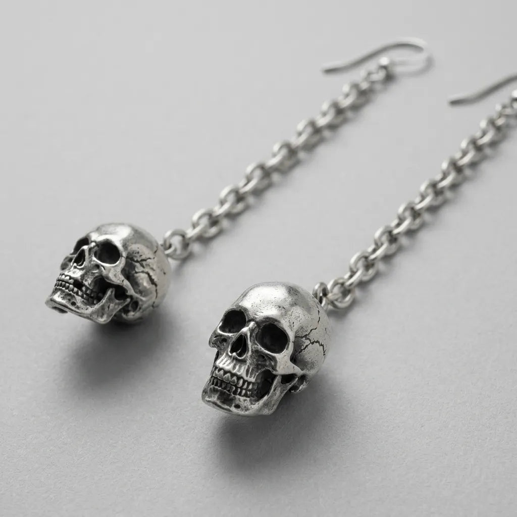 Haunted Beauty Skull Earrings