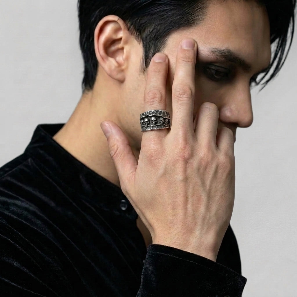 Skull Catacomb Band Ring