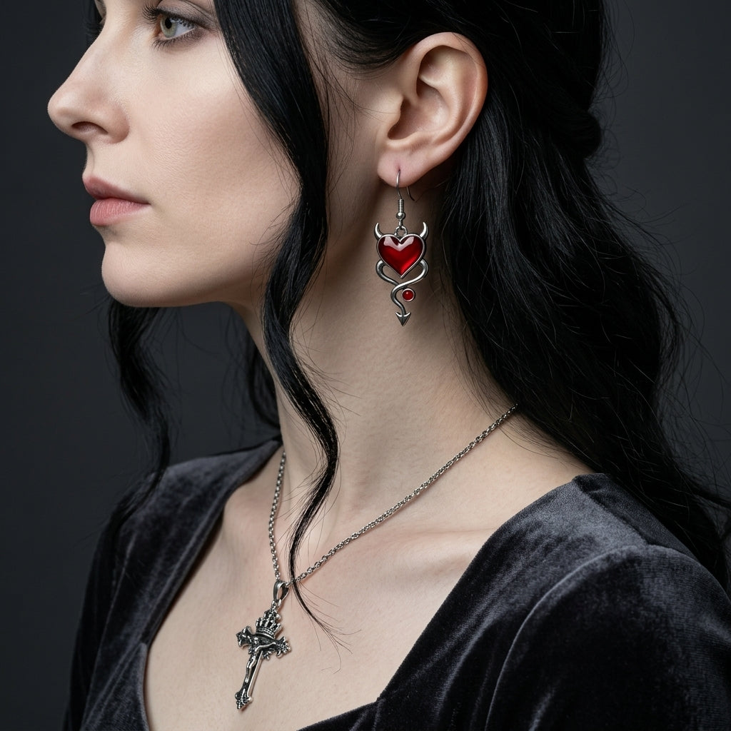Temptress Heart Earrings