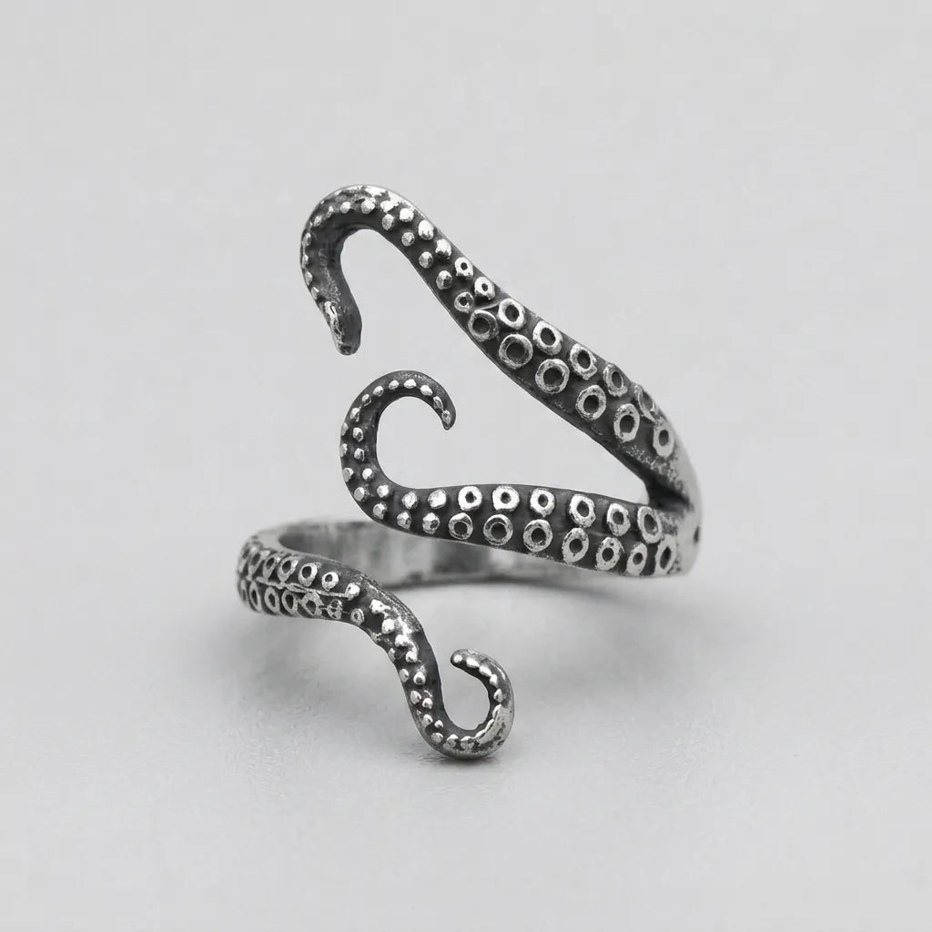 Octopus Tentacle Wrap Ring