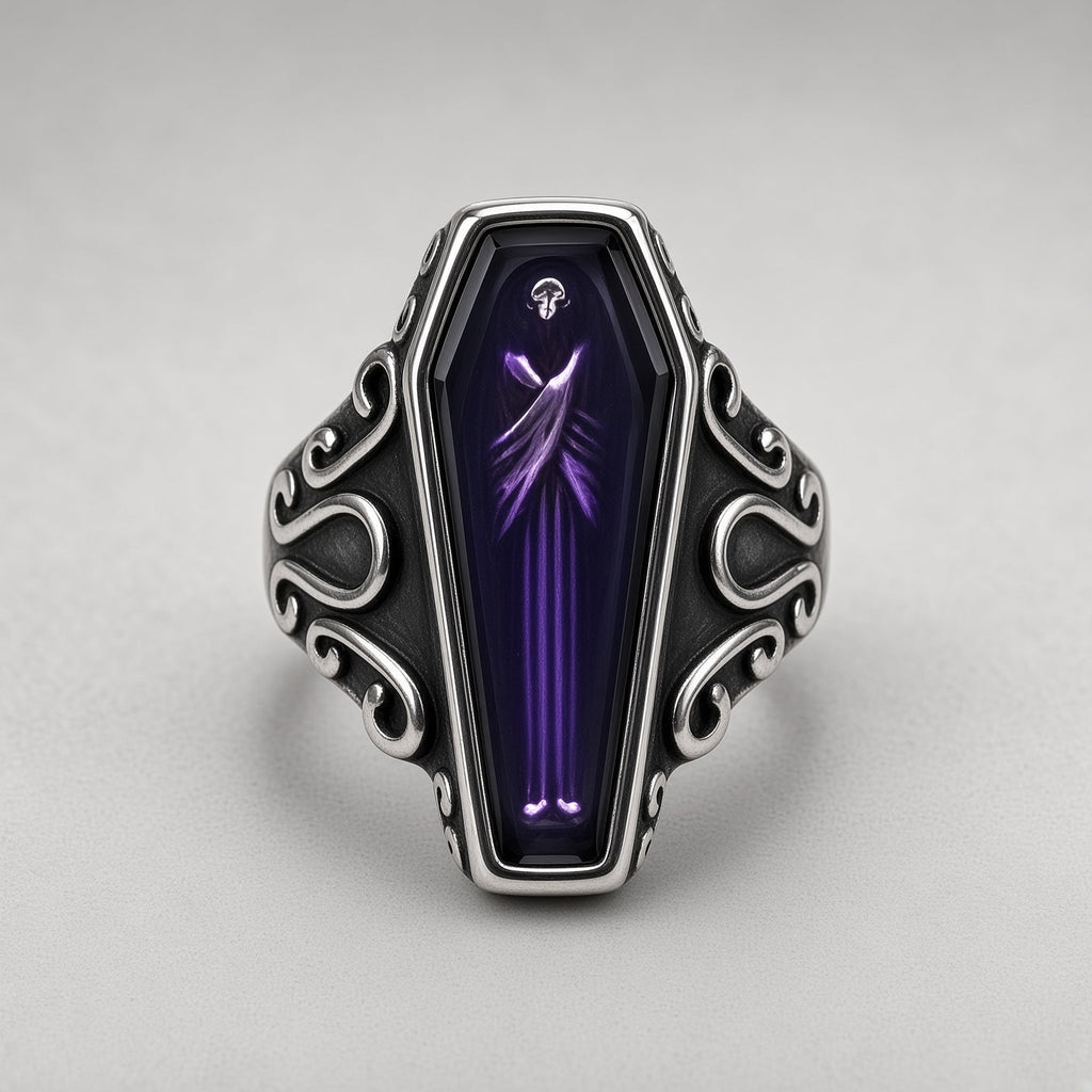 Gothic Coffin Spirit Ring