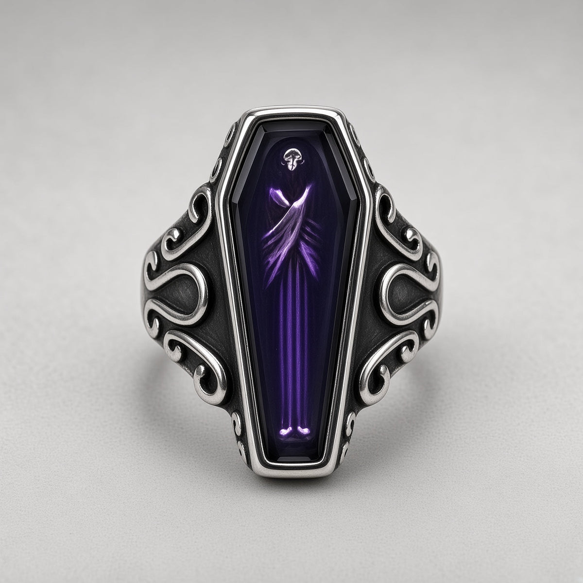 Gothic Coffin Spirit Ring
