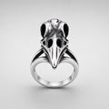 Raven Skull Beak Ring