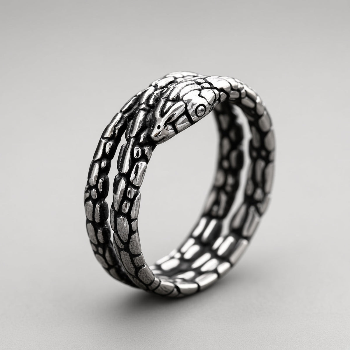 Coiled Serpent Wrap Ring