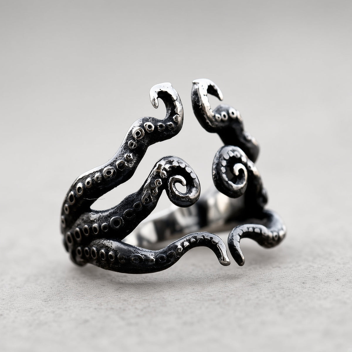 Octopus Tentacle Open Ring