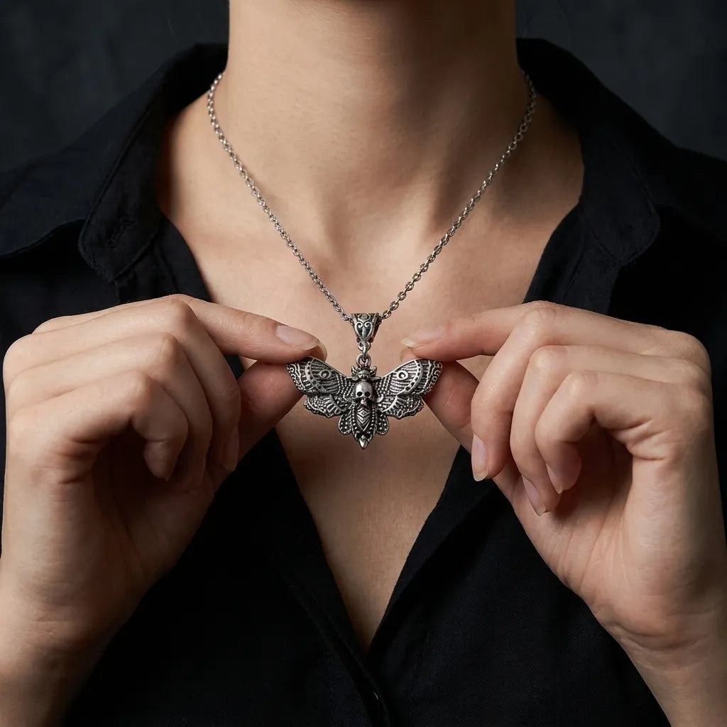 Mystic Death Moth Necklace