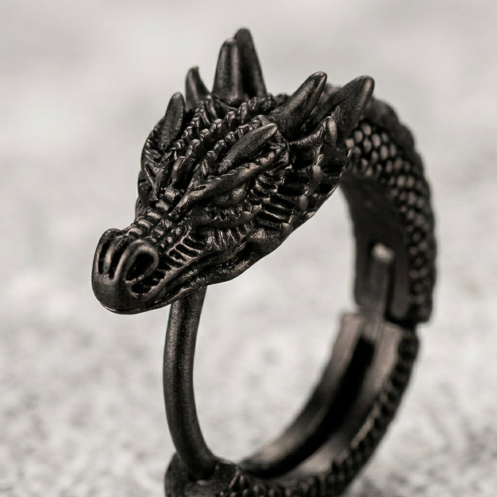 Dragon Head Hoop Earrings
