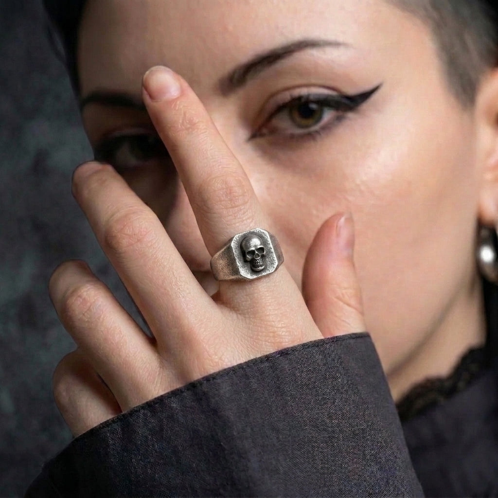 Memento Mori Signet Ring