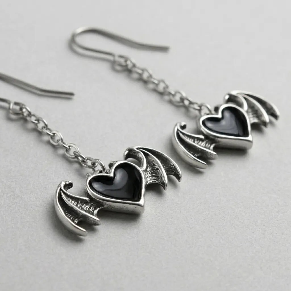 The Winged Heart Earrings
