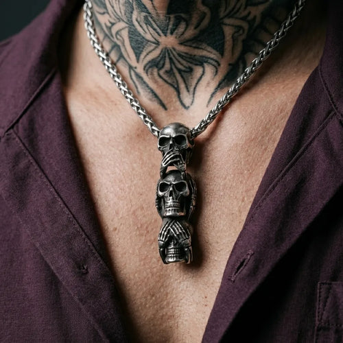 Ancient Skull Totem Necklace