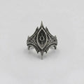 Obsidian Spear Crown Ring