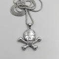 Classic Skull & Crossbones Pendant Necklace