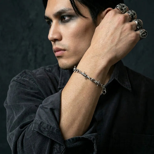 Barbed Wire Chain Bracelet