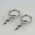 Serpent Relic Hoops Earrings