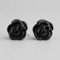 Eternal Black Rose Earrings