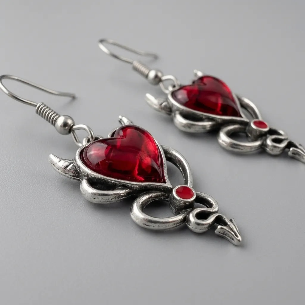 Temptress Heart Earrings