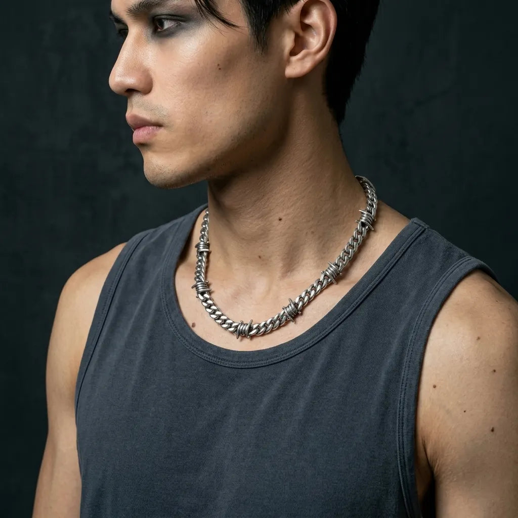 Rebel Wire Chain Necklace
