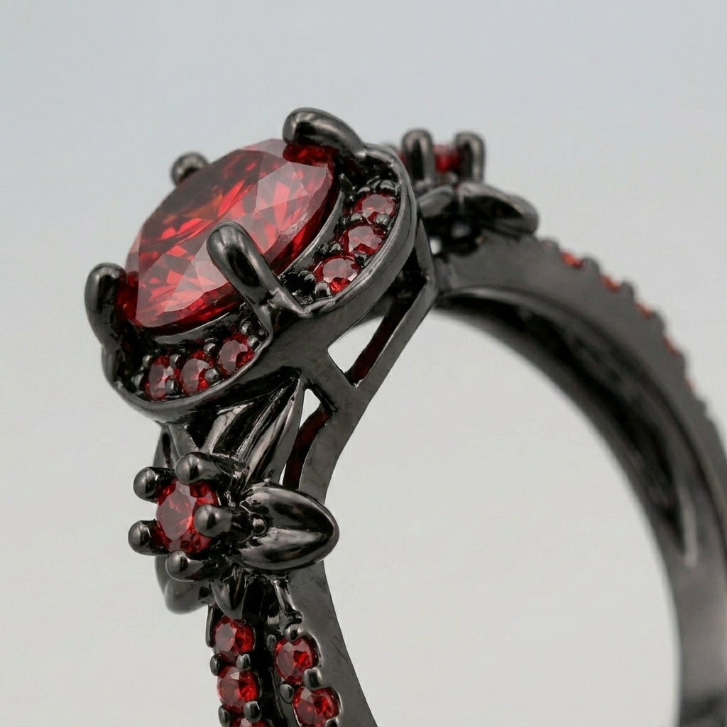 Crimson Crown Ring