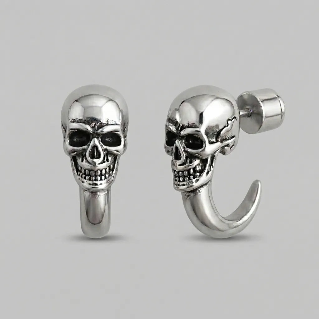 Rebel Halo Skull Earrings
