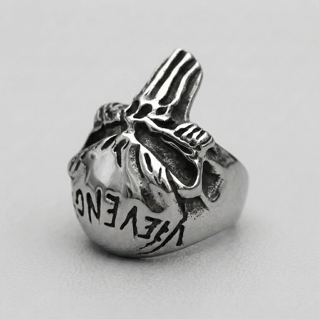 Skull Letter Ring