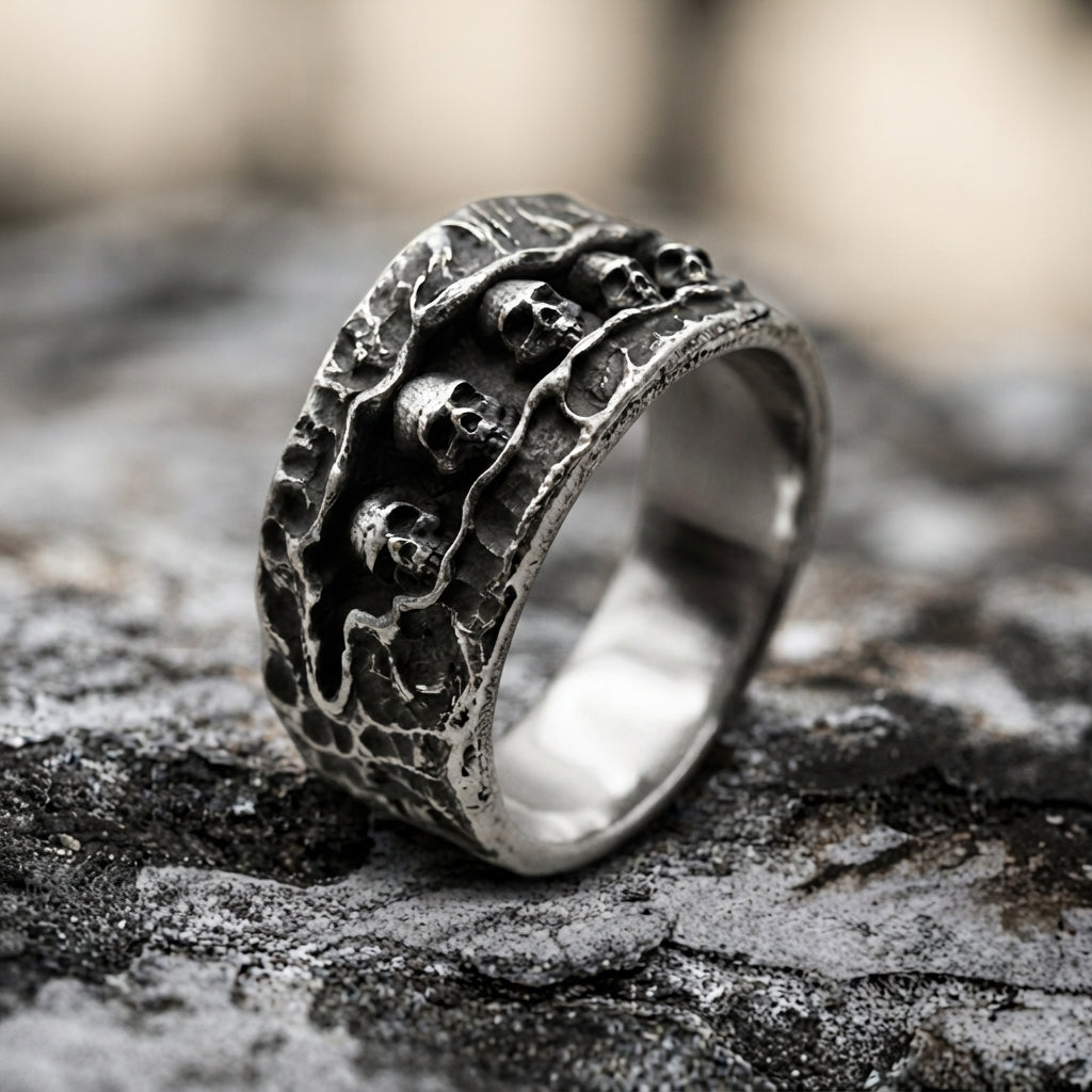 Skull Catacomb Band Ring