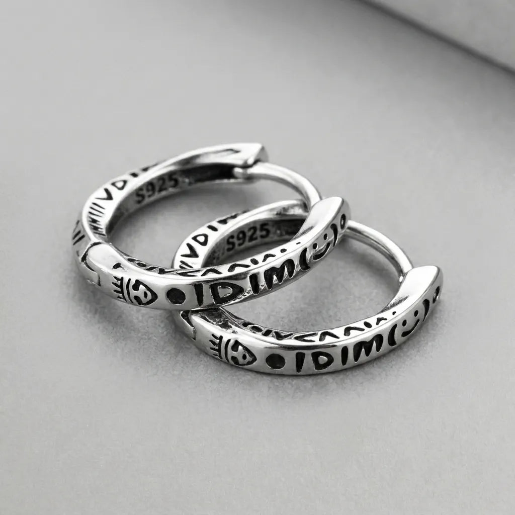Ancient Script  Earrings