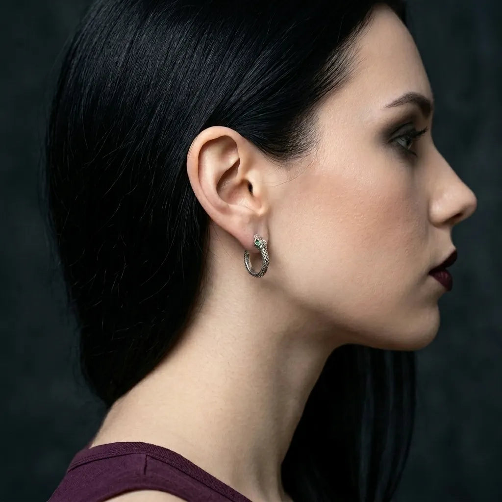 Venom Circle Earrings