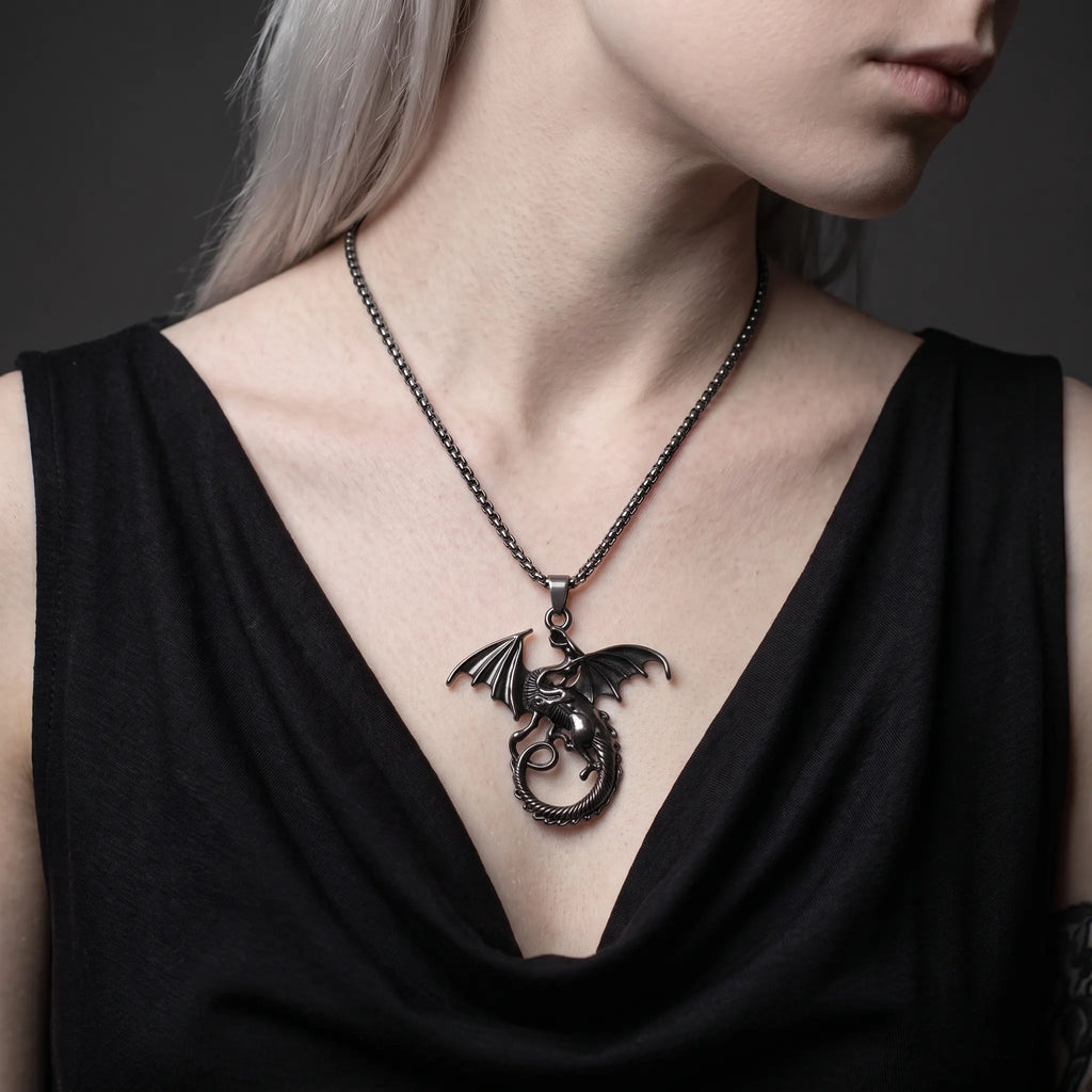 Cursed Dragon Winged Terror Necklace