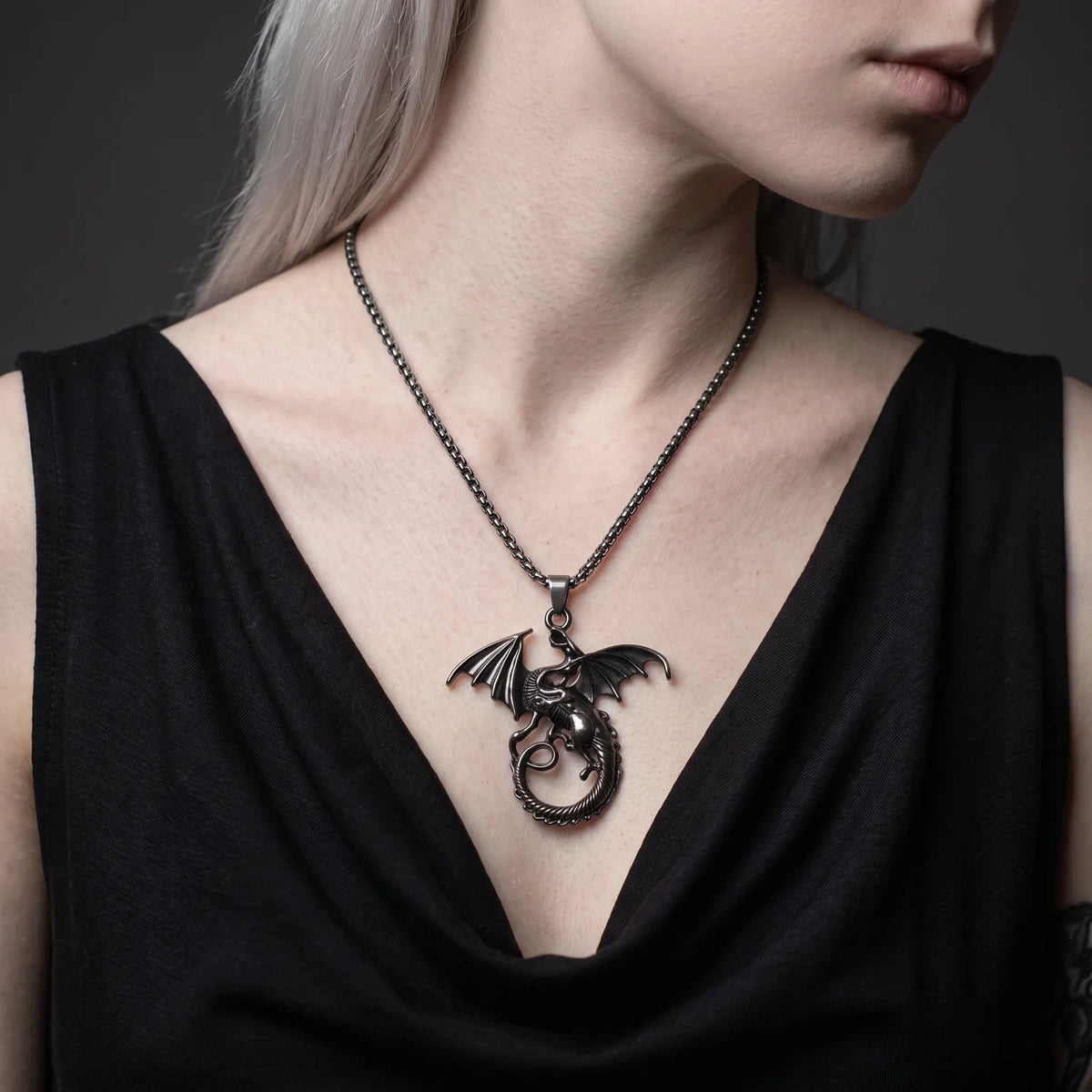 Cursed Dragon Winged Terror Necklace