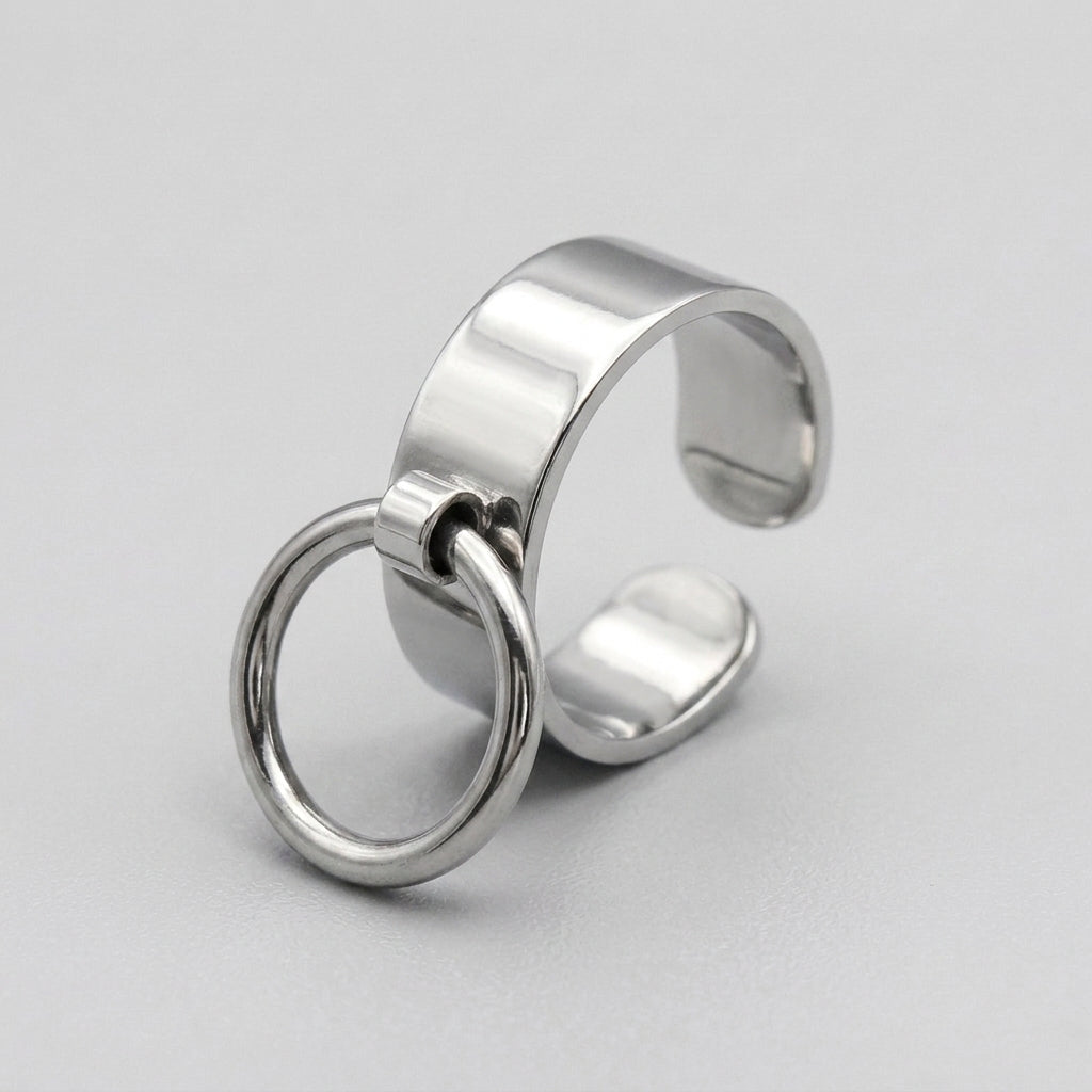 Modern Goth Minimalist Ring