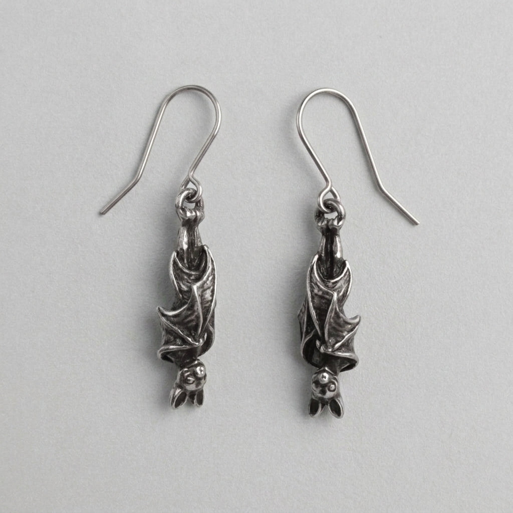 The Upside Down Bat Earrings