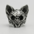 Calvarium Cat Skull Statement Ring