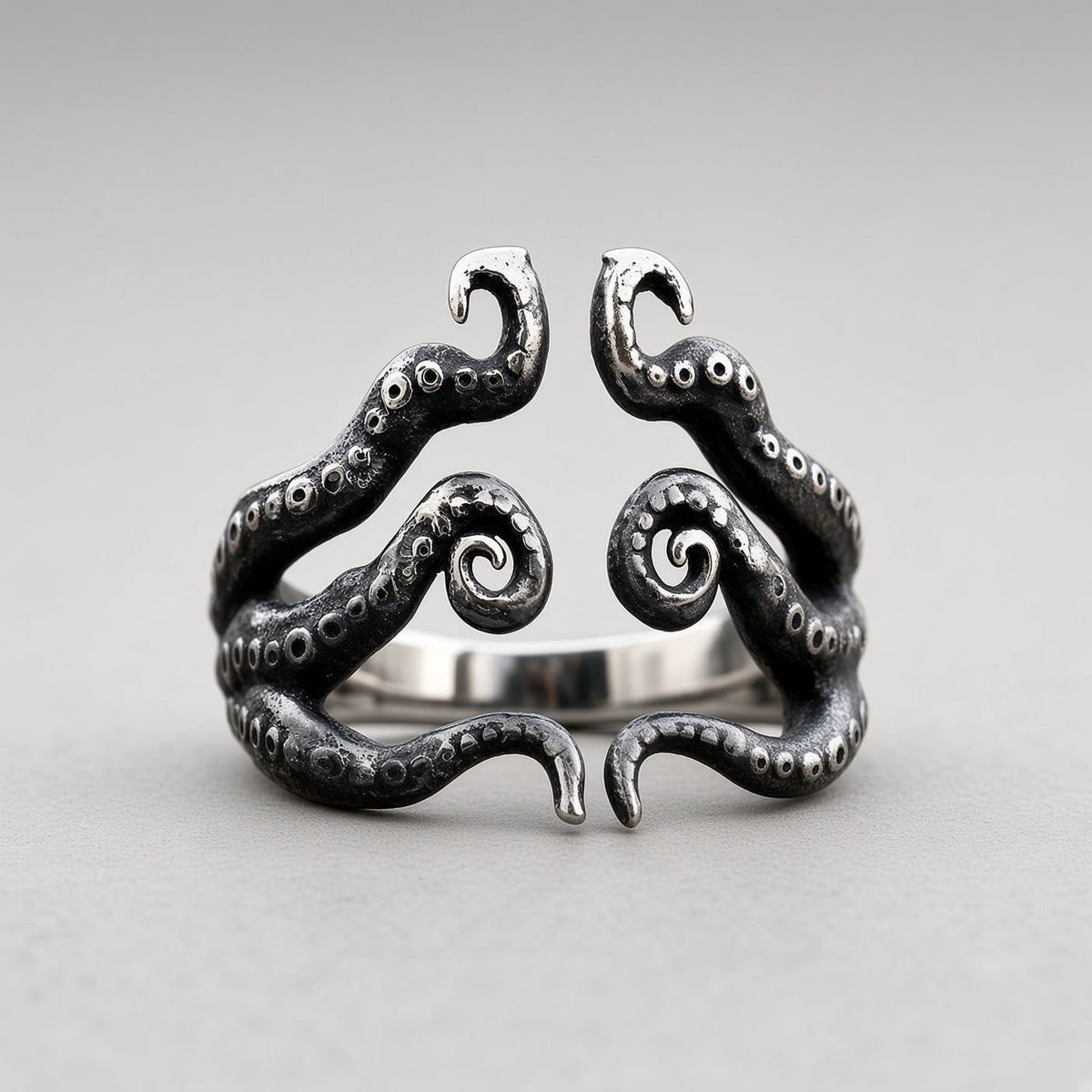 Octopus Tentacle Open Ring